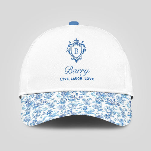 Live Laugh Love Flowers Pattern Cap BARRY 13K1 C109PF