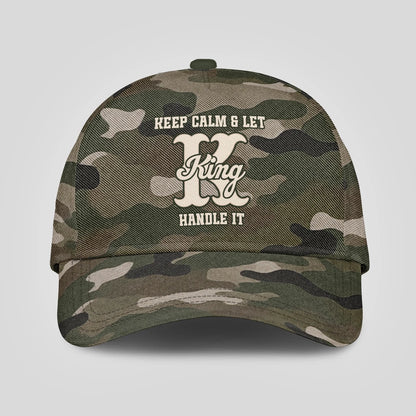 Keep Calm & Let Your Name Handle It Camo Cap KING 13K1 C174PF