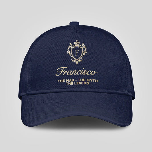 The Man The Myth The Legend Golden Navy Cap FRANCISCO 13K1 C138PF