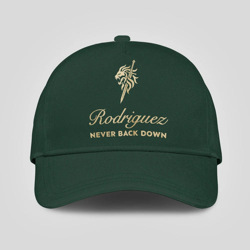 Never Back Down Lion And Sword Sage Green Cap RODRIGUEZ 13K1 C178PF
