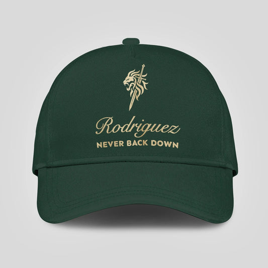Never Back Down Lion And Sword Sage Green Cap RODRIGUEZ 13K1 C178PF