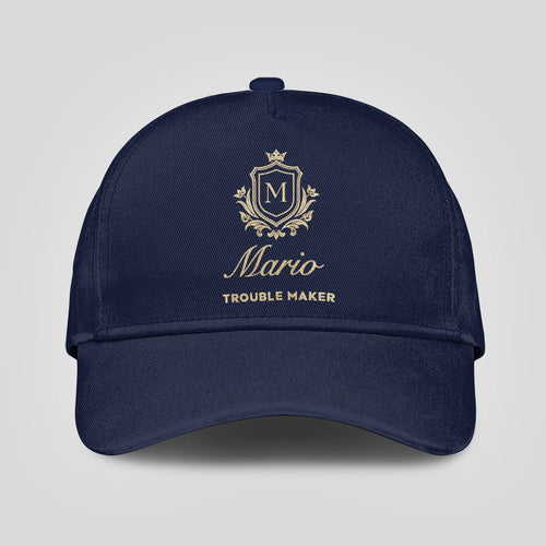Trouble Maker Golden Logo Navy Cap MARIO 13K1 C155PF