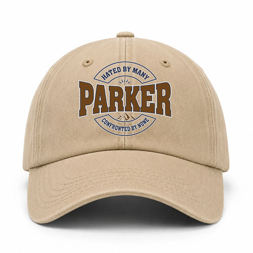Hated By Many Confronted By None Washed Cap PARKER 13K1 C36PF