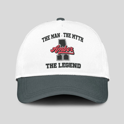 The Man The Myth The Legend Custom Initial Letter And Name Cap AMBER 13K1 C38PF