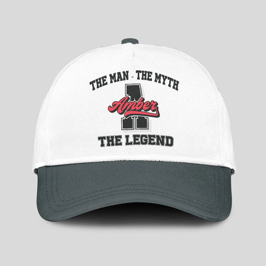 The Man The Myth The Legend Custom Initial Letter And Name Cap AMBER 13K1 C38PF