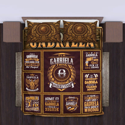 GABRIELA Limited Edition Personalized Bedding Set 13K1-BS3