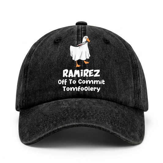 Off To Commit Tomfoolery Funny Goose Washed Cap RAMIREZ 13K1 C131PF