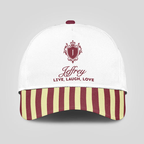 Live Laugh Love Burgundy And Yellow Cap JEFFREY 13K1 C120PF
