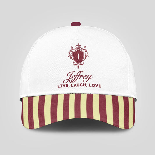 Live Laugh Love Burgundy And Yellow Cap JEFFREY 13K1 C120PF