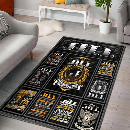 JILL Personalized Sponge Floor Mat – Custom Printed Home Decor 13K1-AR2
