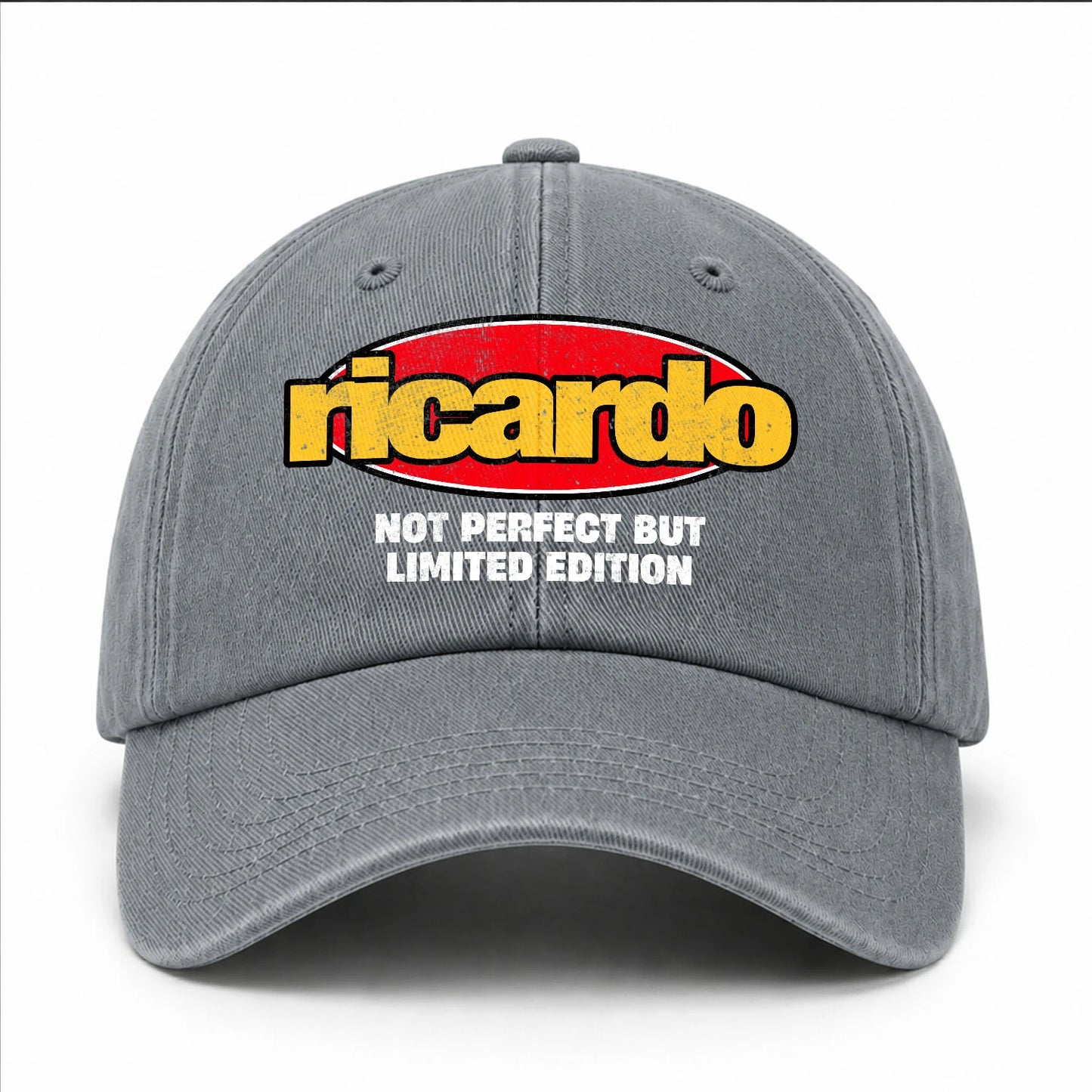 Your Name Not Perfect But Limited Edition Red Logo Washed Cap RICARDO 13K1 C84PF