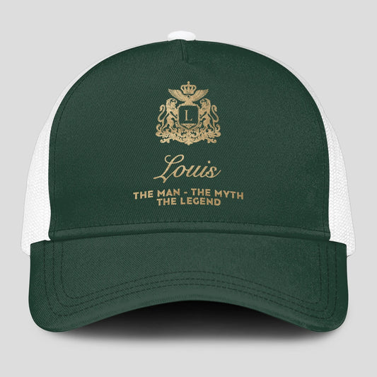 The Man The Myth The Legend Sage Green Mesh Cap LOUIS 13K1 C192PF