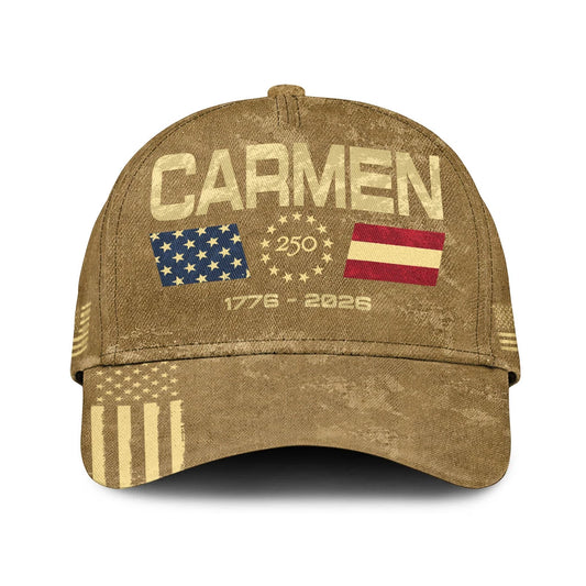 CARMEN 13K1-C14PF 250th Anniversary Patriotic Baseball Cap 1776–2026