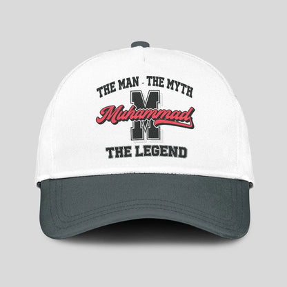 The Man The Myth The Legend Custom Initial Letter And Name Cap MUHAMMAD 13K1 C38PF
