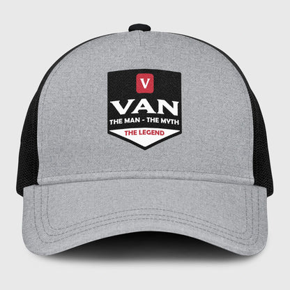 The Man The Myth The Legend Gray Mesh Cap VAN 13K1 C189PF