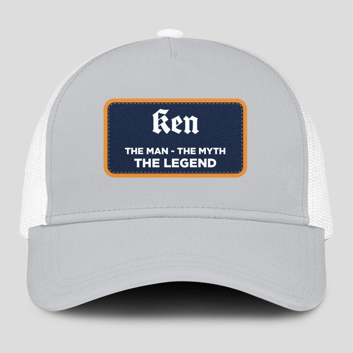 The Man The Myth The Legend Gray Mesh Cap KEN 13K1 C204PF
