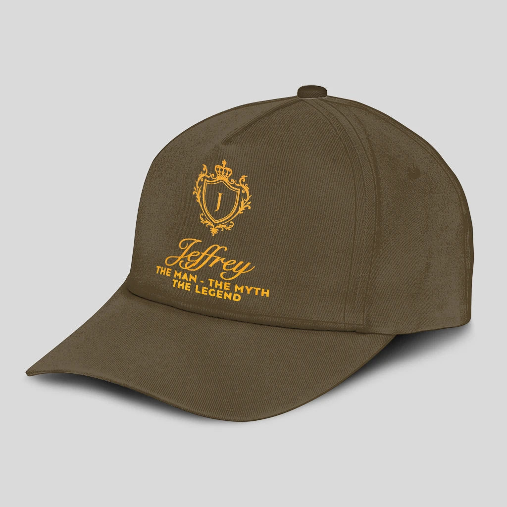 The Man The Myth The Legend Luxury Olive Cap JEFFREY 13K1 C91PF