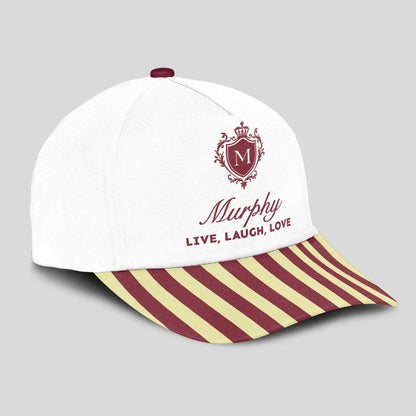 Live Laugh Love Burgundy And Yellow Cap MURPHY 13K1 C120PF