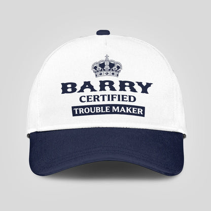 Certified Your Name Trouble Maker Washed Cap BARRY 13K1 C148PF