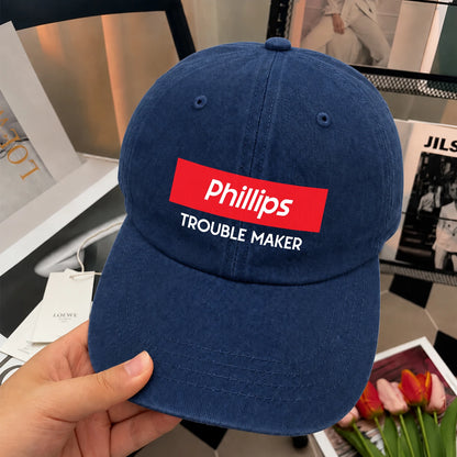Trouble Maker Red Logo Washed Cap PHILLIPS 13K1 C140PF