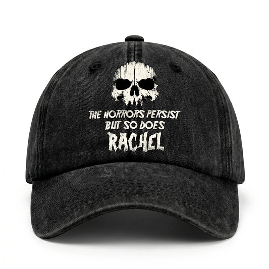 The Horrors Persist But So Does Your Name Cool Skull Washed Cap RACHEL 13K1 C134PF