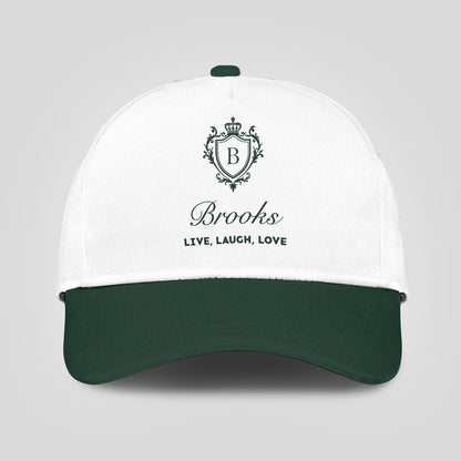 Live Laugh Love Elegant Blue And White Cap BROOKS 13K1 C90PF