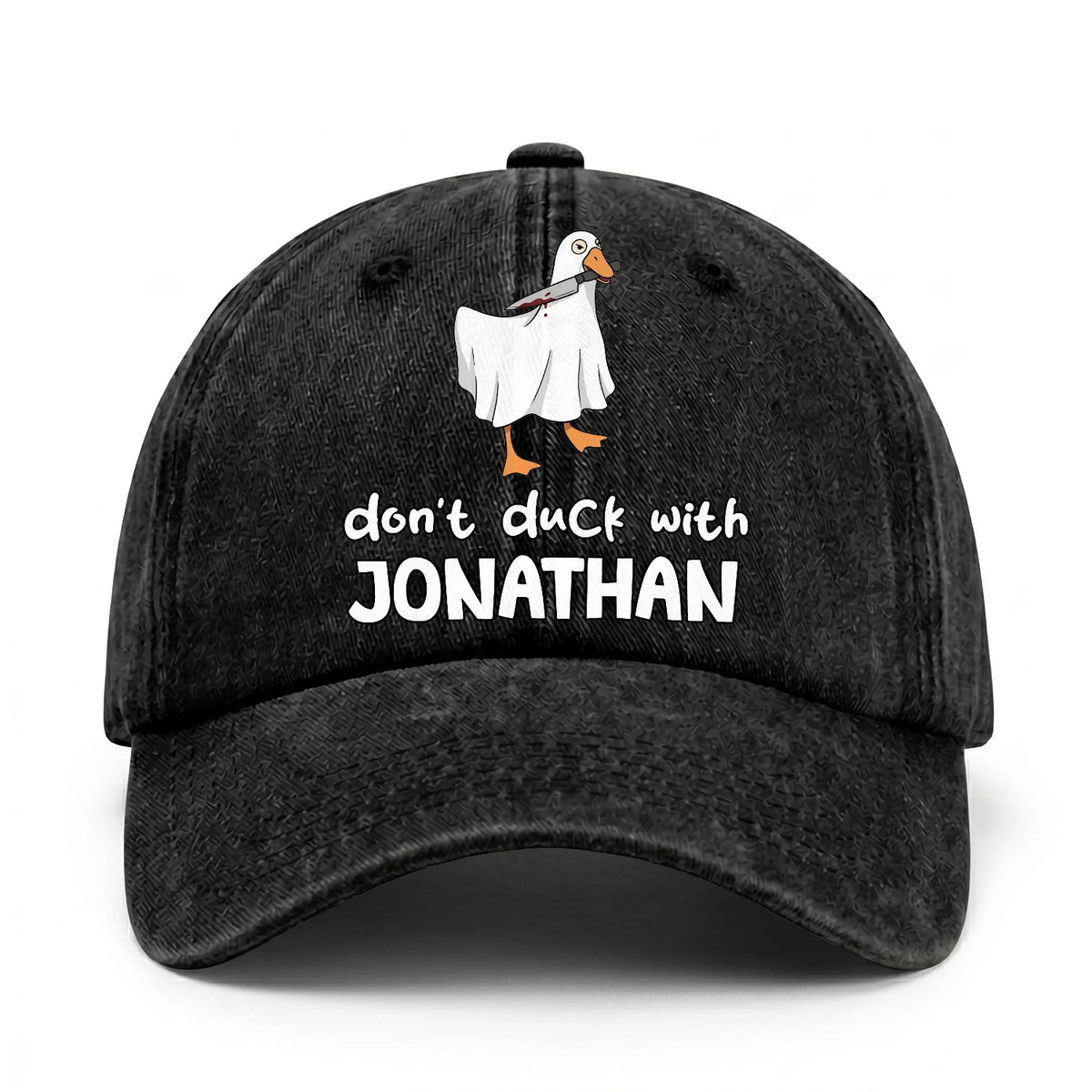 Don't Duck With Your Name Funny Washed Cap JONATHAN 13K1 C129PF