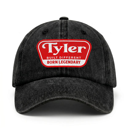 Built Different Born Legendary Red Logo Washed Cap TYLER 13K1 C63PF