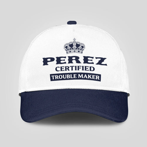 Certified Your Name Trouble Maker Washed Cap PEREZ 13K1 C148PF