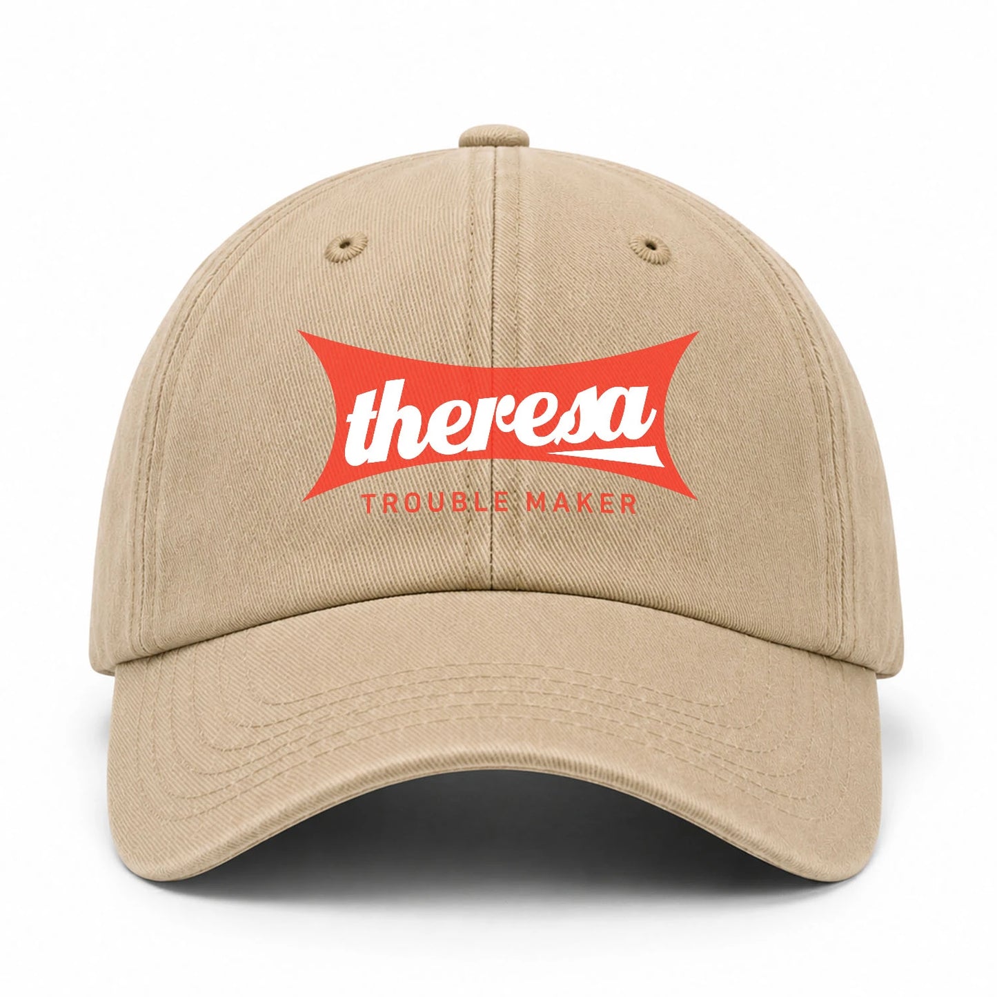 Trouble Maker Red Logo Washed Cap THERESA 13K1 C78PF