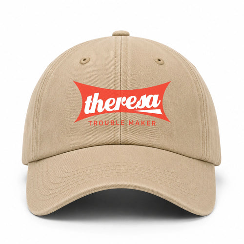Trouble Maker Red Logo Washed Cap THERESA 13K1 C78PF