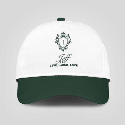 Live Laugh Love Elegant Blue And White Cap JEFF 13K1 C90PF