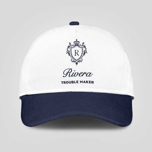 Trouble Maker Funny Blue And White Cap RIVERA 13K1 C152PF