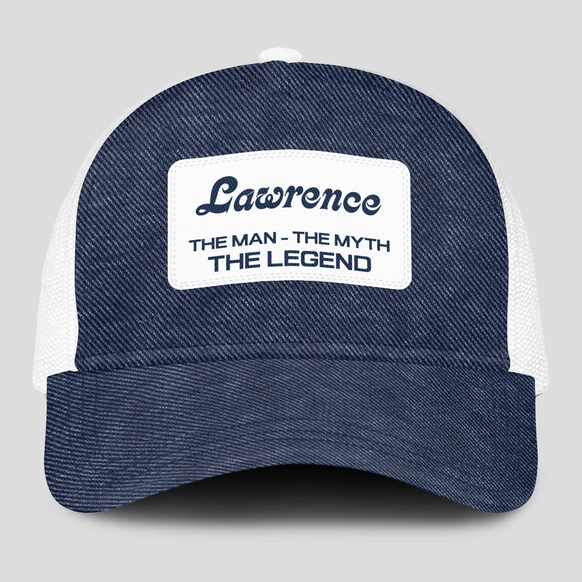 The Man The Myth The Legend Blue Denim Mesh Cap LAWRENCE 13K1 C194PF
