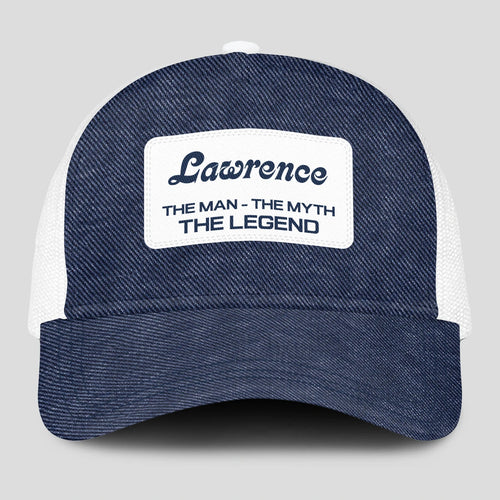 The Man The Myth The Legend Blue Denim Mesh Cap LAWRENCE 13K1 C194PF