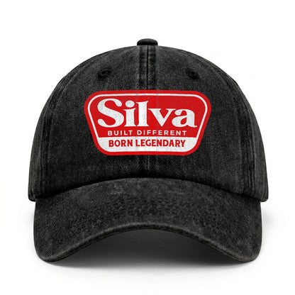 Built Different Born Legendary Red Logo Washed Cap SILVA 13K1 C63PF