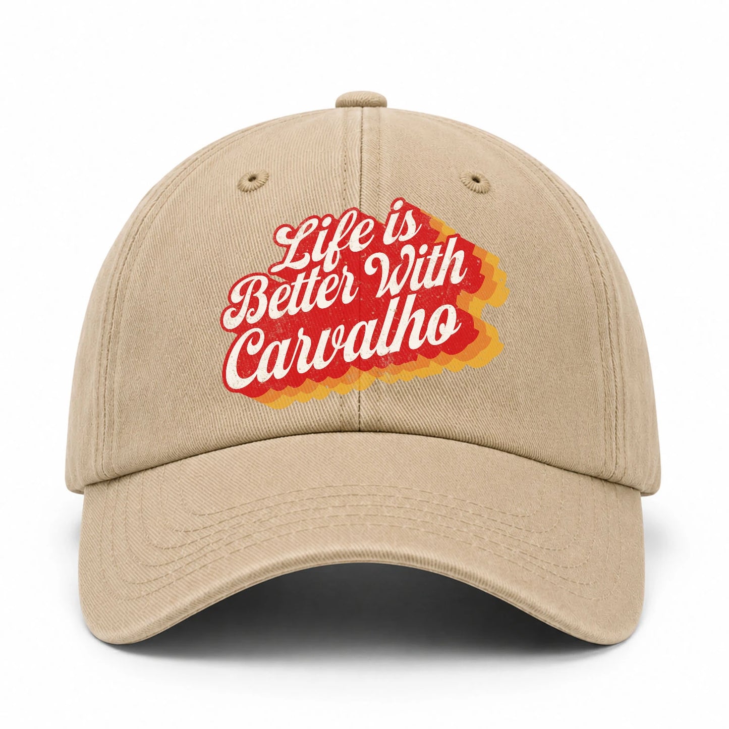 Life Is Better With Your Name Vintage Washed Cap CARVALHO 13K1 C67PF