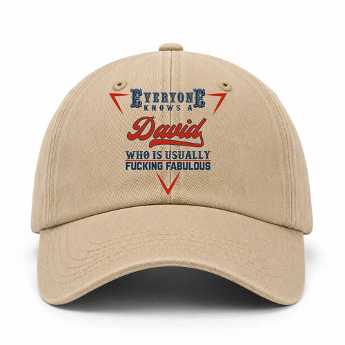 Everyone Knows A Your Name Who Is Usually Fucking Fabulous Washed Cap DAVID 13K1 C53PF