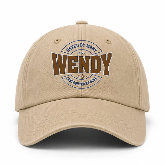 Hated By Many Confronted By None Washed Cap WENDY 13K1 C36PF
