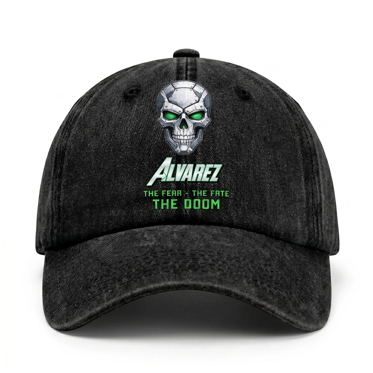 The Fear The Fate The Doom Skull Washed Cap ALVAREZ 13K1 C99PF