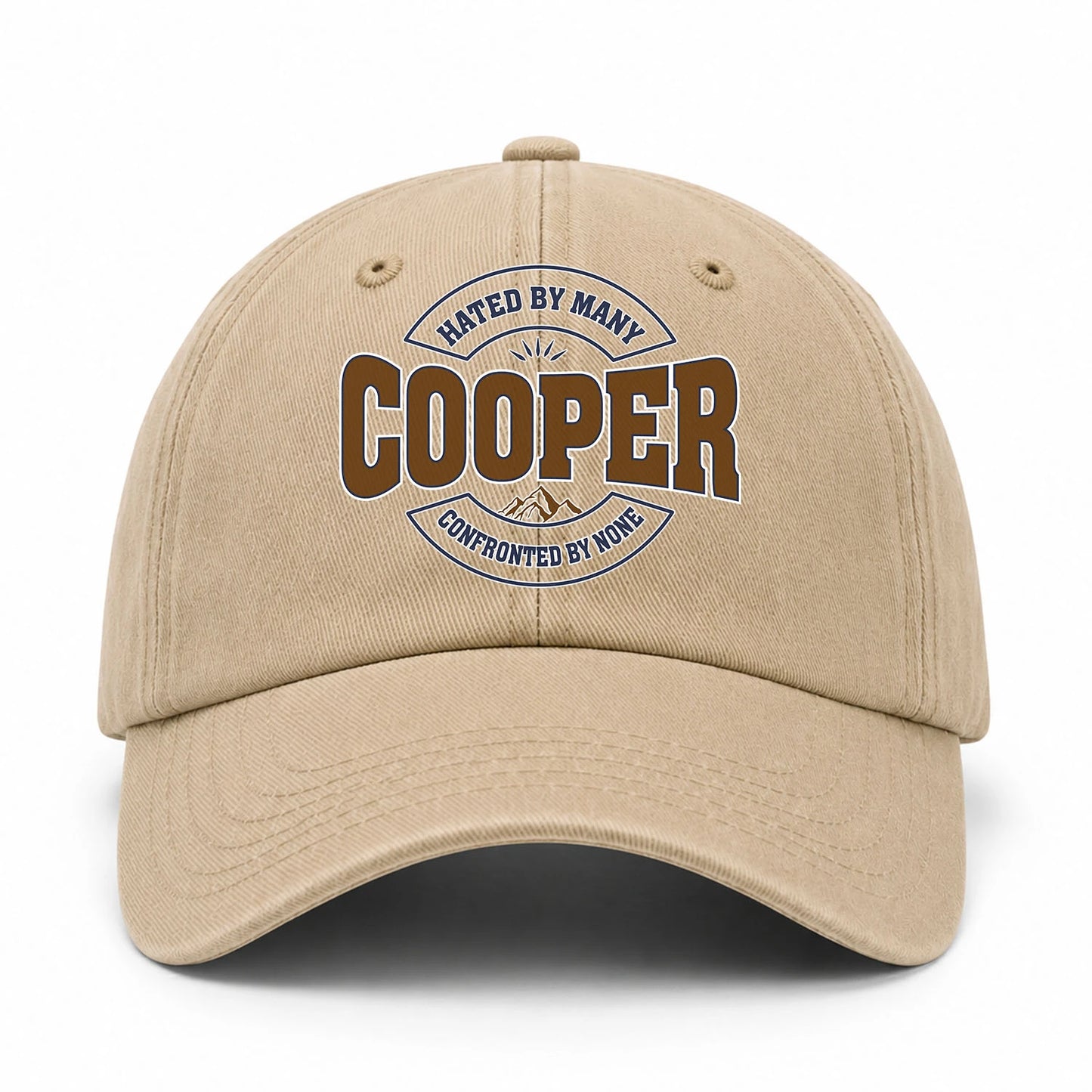 Hated By Many Confronted By None Washed Cap COOPER 13K1 C36PF