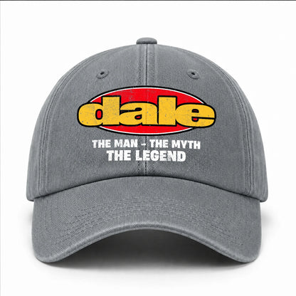 The Man The Myth The Legend Vintage Logo Washed Cap DALE 13K1 C162PF