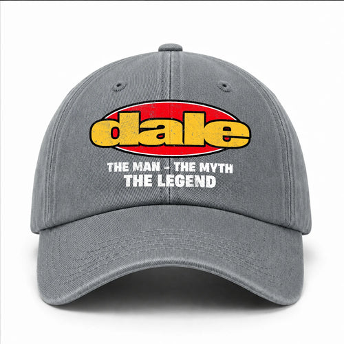 The Man The Myth The Legend Vintage Logo Washed Cap DALE 13K1 C162PF