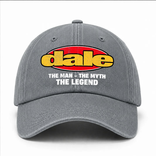 The Man The Myth The Legend Vintage Logo Washed Cap DALE 13K1 C162PF