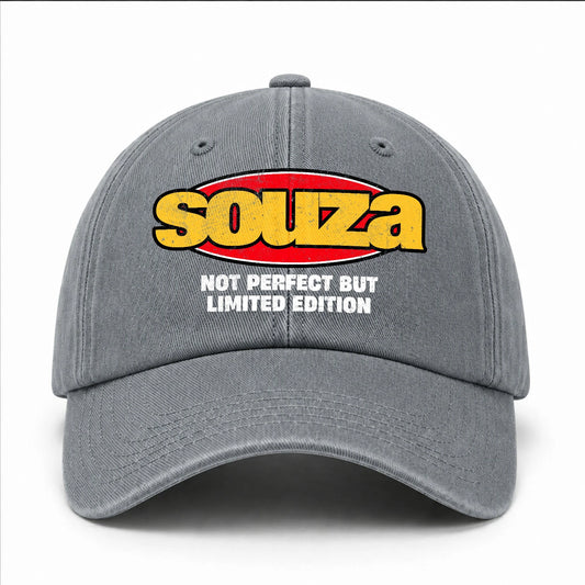 Your Name Not Perfect But Limited Edition Red Logo Washed Cap SOUZA 13K1 C84PF