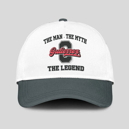 The Man The Myth The Legend Custom Initial Letter And Name Cap GUTIERREZ 13K1 C38PF