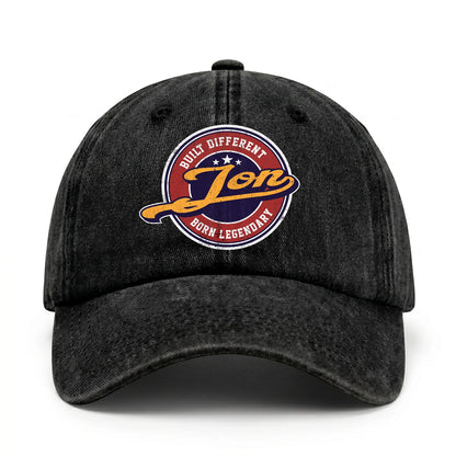 Built Different Born Legendary Logo Washed Cap JON 13K1 C65PF