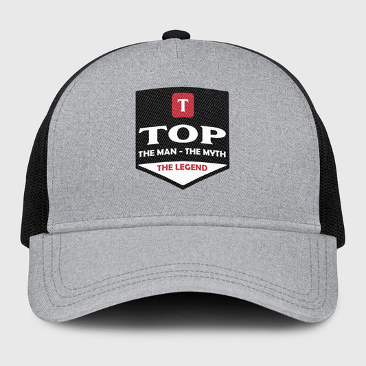 The Man The Myth The Legend Gray Mesh Cap TOP 13K1 C189PF
