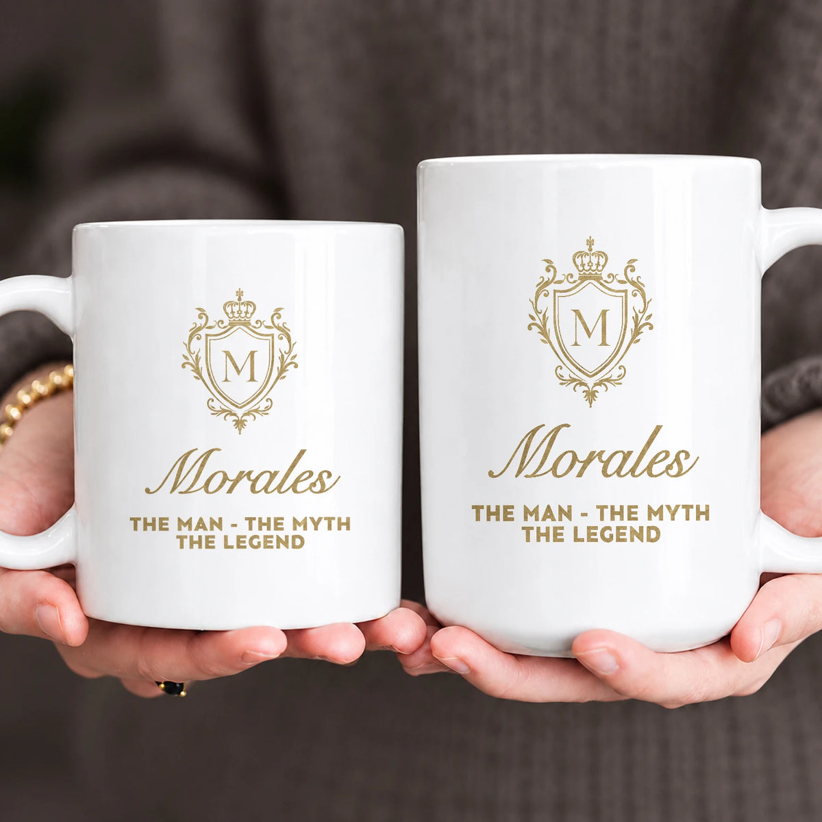 The Man The Myth The Legend Blue Crest Mug MORALES 13K1 MG02