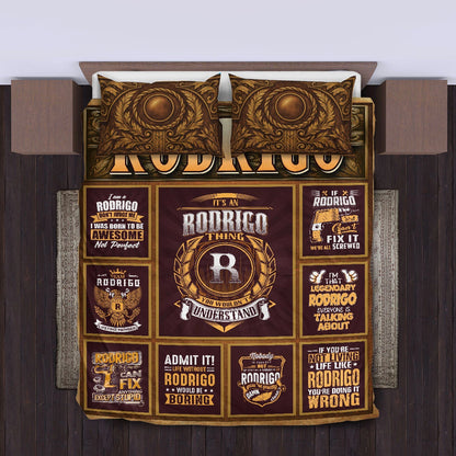 RODRIGO Limited Edition Personalized Bedding Set 13K1-BS3